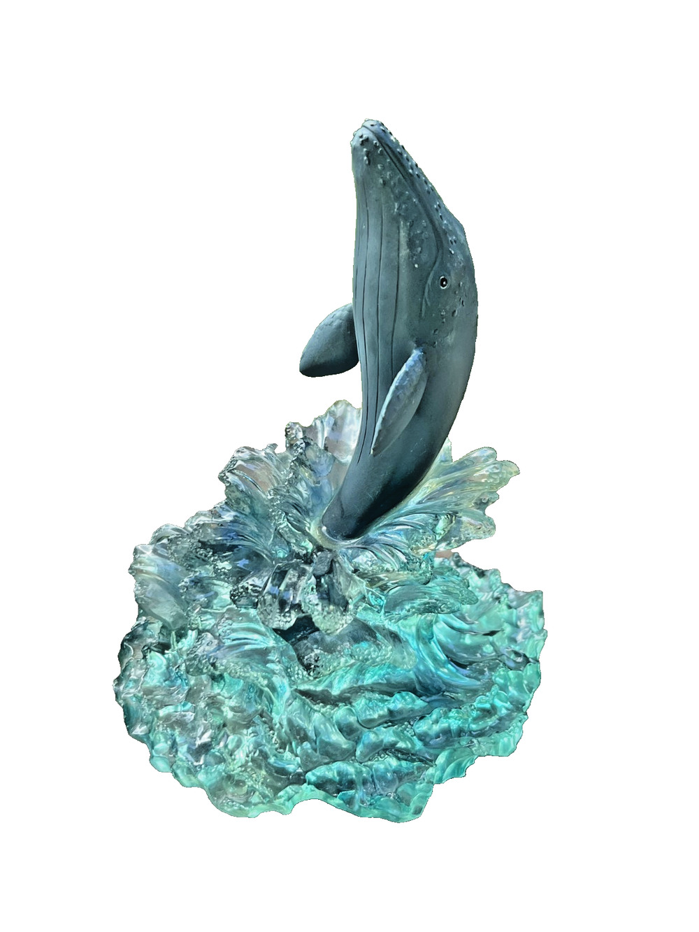 Wyland Dakin California Gray Whale #12463 Acrylic Figurine 2000 Collectible